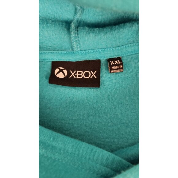 Microsoft Xbox Graphic Hoodie Jump In Surf Spray Blue Size Youth XXL (18) EUC - Picture 12 of 14
